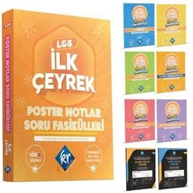 KR Akademi - 8. Sınıf LGS İlk Çeyrek Poster Notlar Soru Fasikülleri