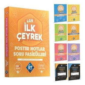 KR Akademi - 8. Sınıf LGS İlk Çeyrek Poster Notlar Soru Fasikülleri