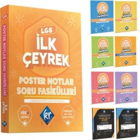 KR Akademi - 8. Sınıf LGS İlk Çeyrek Poster Notlar Soru Fasikülleri