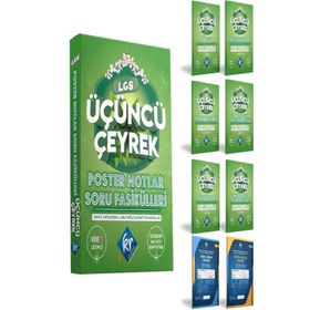 Kr Akademi - 8. Sınıf LGS Poster Notlar Soru Fasikülleri Üçüncü Çeyrek