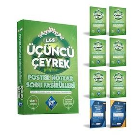 Kr Akademi - 8. Sınıf LGS Poster Notlar Soru Fasikülleri Üçüncü Çeyrek