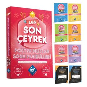 KR Akademi 8. Sınıf LGS Son Çeyrek Poster Notlar Soru Fasikülleri