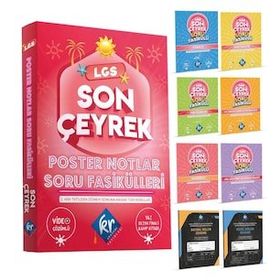 KR Akademi 8. Sınıf LGS Son Çeyrek Poster Notlar Soru Fasikülleri