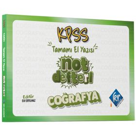 KR Akademi KPSS Coğrafya Konu Anlatımlı Not Defteri