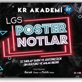 ​​KR Akademi LGS İnkılap Tarihi ve Atatürkçülük - Din Kültürü ve Ahlak Bilgisi Poster Notları