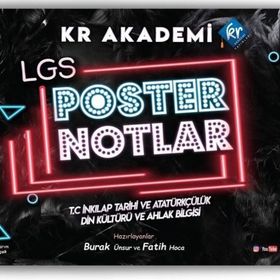 ​​KR Akademi LGS İnkılap Tarihi ve Atatürkçülük - Din Kültürü ve Ahlak Bilgisi Poster Notları
