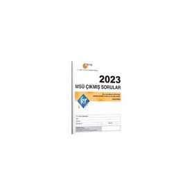 KR Akademi Yayınları 2023 MSÜ Çıkmış Sorular Tıpkı Basım Kitapçığı