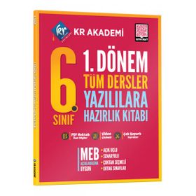 KR Akademi Yayinlari 6. Sınıf 1. Donem Tüm Dersler Yazılılara Hazırlık Kitabi