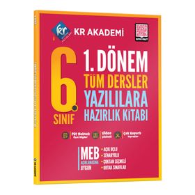 KR Akademi Yayinlari 6. Sınıf 1. Donem Tüm Dersler Yazılılara Hazırlık Kitabi