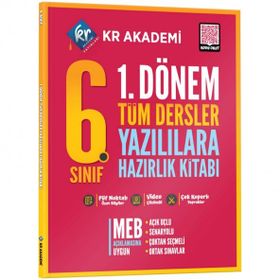 KR Akademi Yayinlari 6. Sınıf 1. Donem Tüm Dersler Yazılılara Hazırlık Kitabi