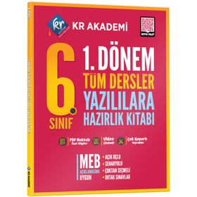 KR Akademi Yayinlari 6. Sınıf 1. Donem Tüm Dersler Yazılılara Hazırlık Kitabi