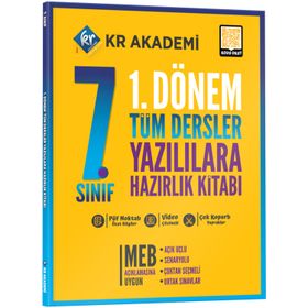KR Akademi Yayinlari 7. Sınıf 1. Dönem Tüm Dersler Yazılılara Hazırlık Kitabi
