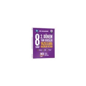 KR Akademi Yayınları - 8. Sınıf 2. Dönem Tüm Dersler Yazılılara Hazırlık Kitabı