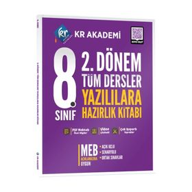 KR Akademi Yayınları - 8. Sınıf 2. Dönem Tüm Dersler Yazılılara Hazırlık Kitabı