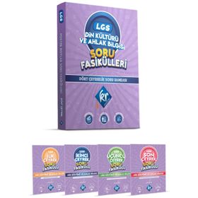 KR Akademi Yayınları 8. Sınıf Lgs Din Kültürü ve Ahlak Bilgisi Soru Fasikülleri Dört Çeyreklik Soru Bankası