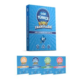 KR Akademi Yayınları 8. Sınıf LGS Türkçe Soru Fasikülleri Dört Çeyreklik Soru Bankası