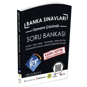 KR Akademi Yayınları Banka Sınavları Tamamı Çözümlü Soru Bankası