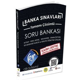 KR Akademi Yayınları Banka Sınavları Tamamı Çözümlü Soru Bankası
