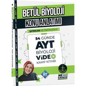 Kr Akademi Yayınları Betül Biyoloji Konu Anlatımı 54 Günde AYT Biyoloji Video Kamp Kitabı