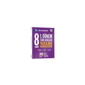Kr Akademi Yayınları LGS 8. Sınıf 1. Dönem Tüm Dersler Yazılılara Hazırlık Kitabı