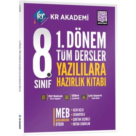 Kr Akademi Yayınları LGS 8. Sınıf 1. Dönem Tüm Dersler Yazılılara Hazırlık Kitabı