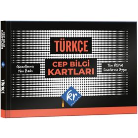 KR Akademi Yayınları Türkçe Cep Bilgi Kartları
