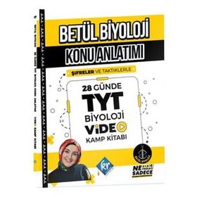 KR Akademi Yayınları - TYT Betül Biyoloji Konu Anlatımı 28 Günde Video Kamp Kitabı