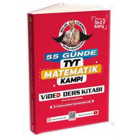 KR Akademi Yayınları - TYT Matematik Kampı 55 Günde Video Ders Kitabı Bıyıklı Matematik