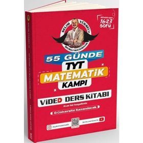 KR Akademi Yayınları - TYT Matematik Kampı 55 Günde Video Ders Kitabı Bıyıklı Matematik
