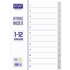 Kraf 1012 5262 1-12 Rakamlı Seperatör