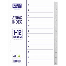 Kraf 1012 5262 1-12 Rakamlı Seperatör