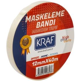 Kraf 12 mm x 40 m Maskeleme Bandı