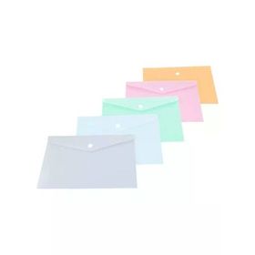 Kraf 1279 A4 Pastel Asorti Çıtçıtlı Dosya