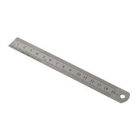 Kraf 15 cm İnch Ölçülü Çelik Cetvel