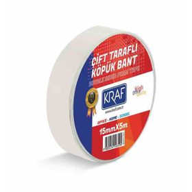 Kraf 15 mm 5 m Çift Taraflı Köpük Bant