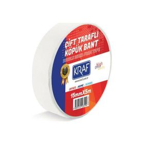 Kraf 15 mm 5 m Çift Taraflı Köpük Bant