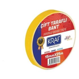 Kraf 15Mmx25 M Çift Taraflı Bant
