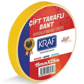 Kraf 15Mmx25 M Çift Taraflı Bant