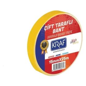 Kraf 15Mmx25 M Çift Taraflı Bant
