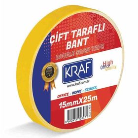 Kraf 15Mmx25 M Çift Taraflı Bant