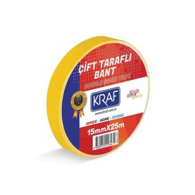 Kraf 15Mmx25 M Çift Taraflı Bant