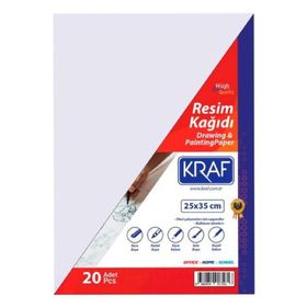 Kraf 185019 20 Adet 25x35 cm Resim Kağıdı