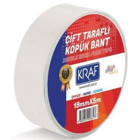 Kraf 19 mm 5 m Çift Taraflı Köpük Bant
