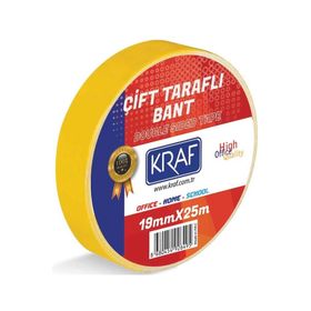 Kraf 19 mm x 25 mt Çift Taraflı Bant