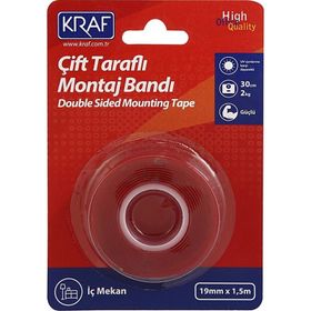 Kraf 19x1.5 m 2530 gr Çift TaraflıI İç Mekan Montaj Bandı