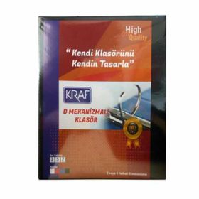 Kraf 2 Halkalı D Mekanizmalı Geniş A4 Siyah 700 Sayfa Kapasiteli Klasör