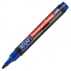 Kraf 220 Mavi Yuvarlak Uç Permanent Marker Kalem