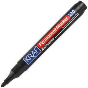 Kraf 220 Siyah Permanent Marker Yuvarlak Uç Kalem