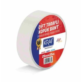 Kraf 25 mm 5 m Çift Taraflı Köpük Bant