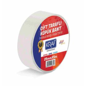 Kraf 25 mm 5 m Çift Taraflı Köpük Bant